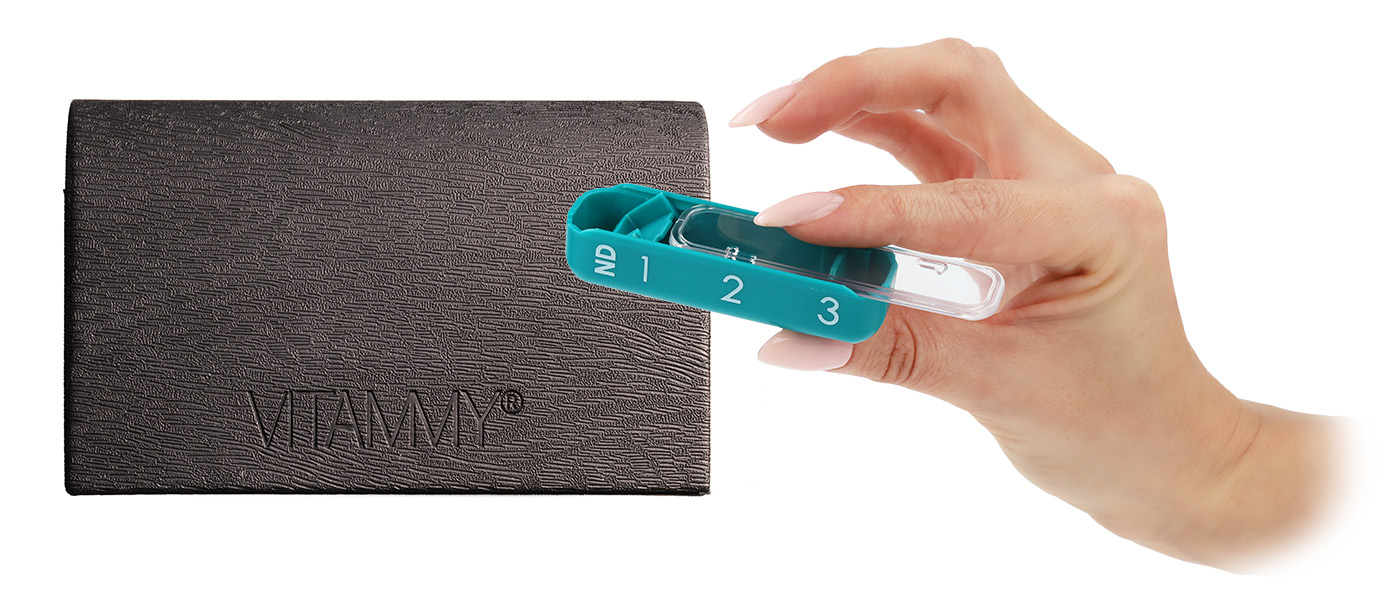 Medikamentenbox in verstellbarer Box